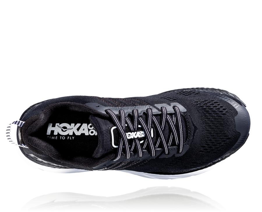 Tenis Corrida Hoka One One Feminino Pretas/Branco - Clifton 6 - 253-IPTVBJ